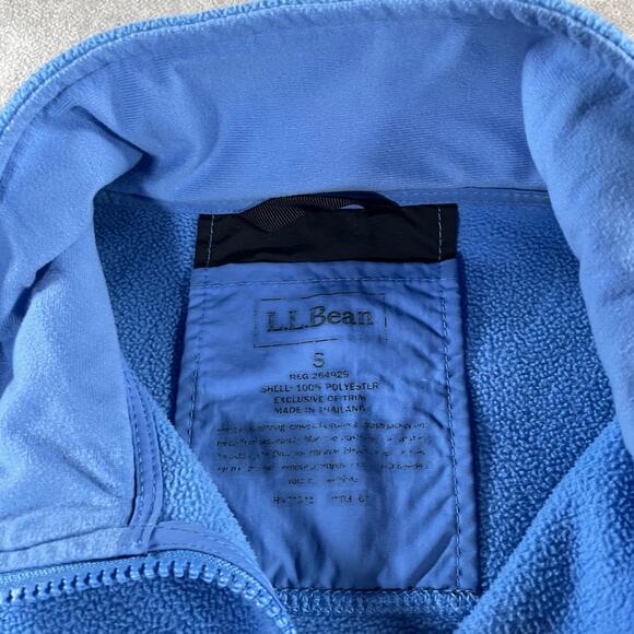 Vintage L.L. Bean Embroidered Logo Blue Soft Cozy Full Zip Sweater - Picture 4 of 6
